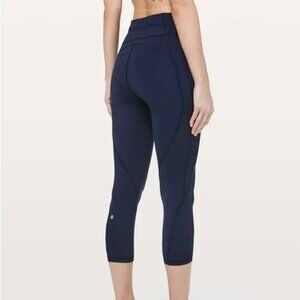 Lululemon Time To‎ Sweat Crop *23" True Navy size 6